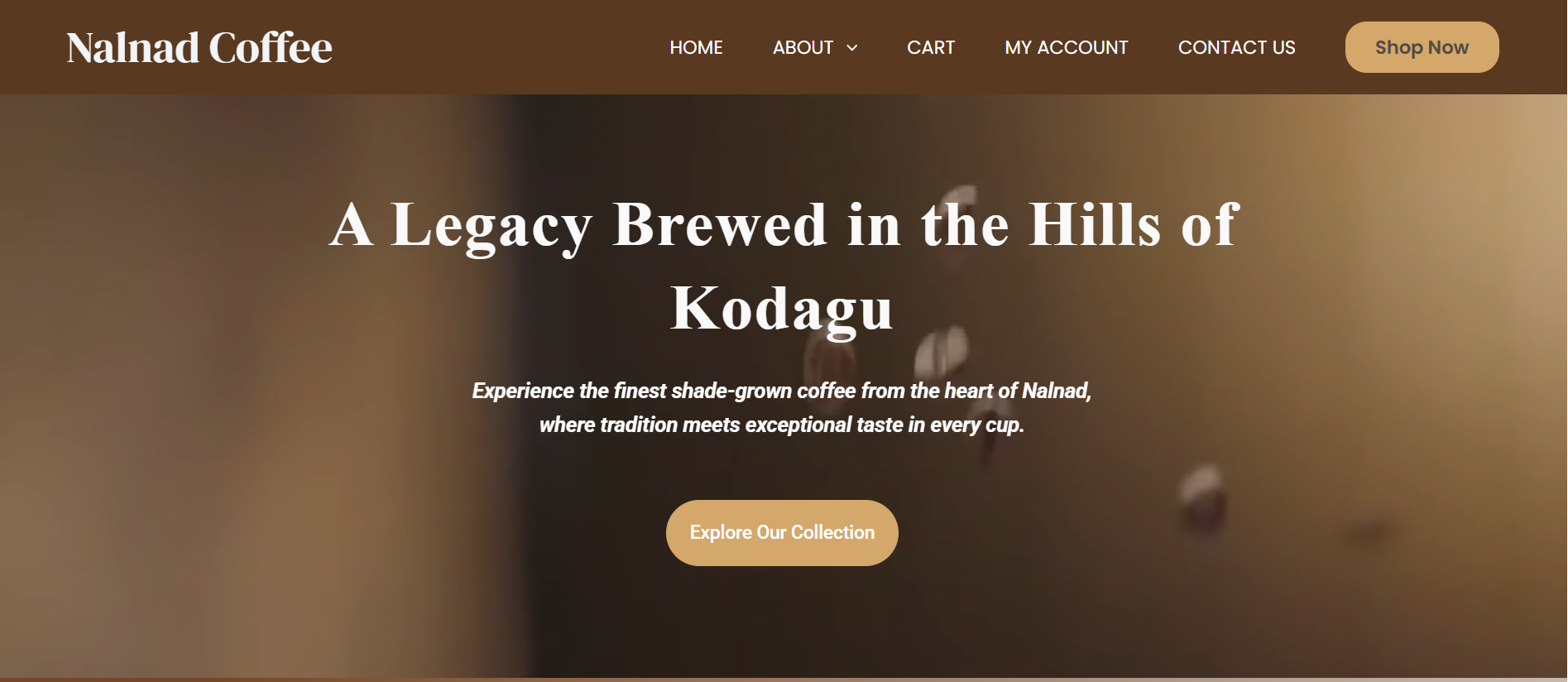 Nalnad Coffee Website